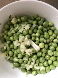 Make The meatloaf makes peas step 0