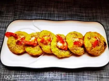 Make Peas shrimp muffin step 25