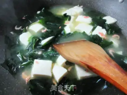 Make Shrimp dress with tofu soup step 7