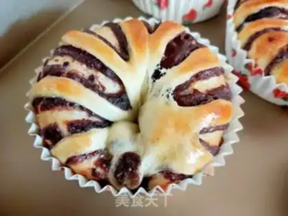 Make Bean roll bread step 24