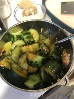Make Garlic cucumber step 3