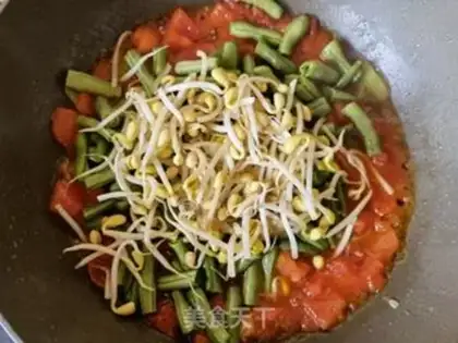 Make Soybeans horned halogen noodles step 10
