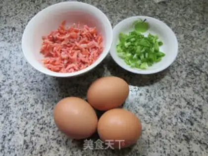 Make Shrimp fried eggs step 0