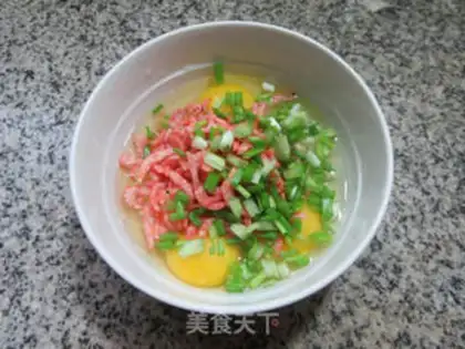 Make Shrimp fried eggs step 2