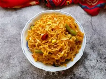 Make Soybeans horned halogen noodles step 20