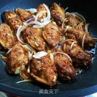 Make Onion fried chicken wings step 9