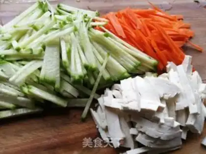 Make Triple tofu fried powder step 2