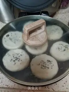 Make A melon sesame cake step 18