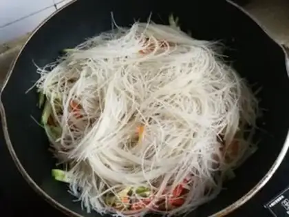 Make Triple tofu fried powder step 5