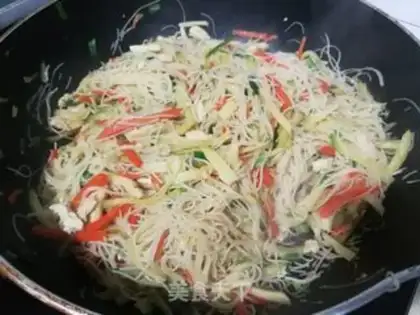 Make Triple tofu fried powder step 6