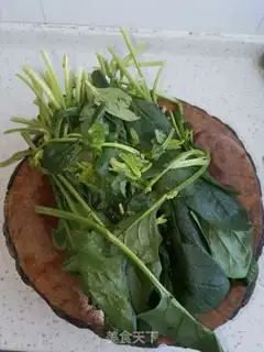 Make Garlic spinach step 0