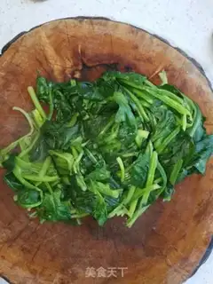 Make Garlic spinach step 2