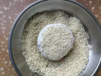 Make Sesame bean rice cake step 4