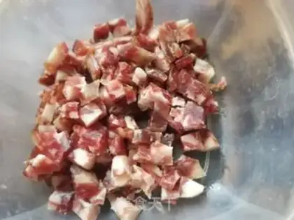 Make Weenie fried rice step 1