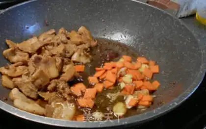 Make Taste little fried meat step 7
