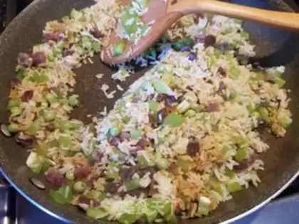 Make Weenie fried rice step 5