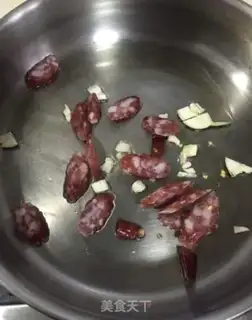 Make ♪ Dry lentils fried sausage ♪ step 5