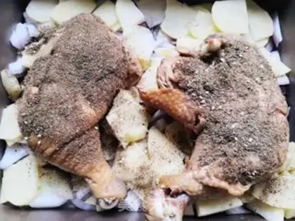 Make Roasted chicken leg step 3