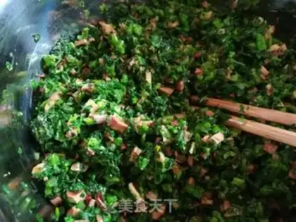 Make The mushroom cabbage bag step 8