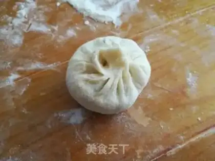 Make The mushroom cabbage bag step 11
