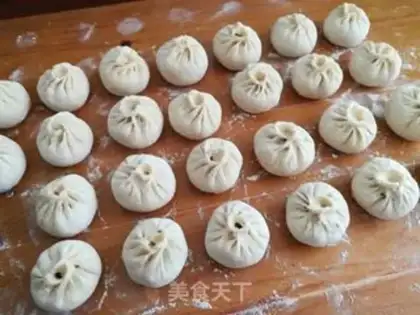 Make The mushroom cabbage bag step 12