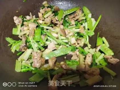 Make Celery, Dutch beans step 3