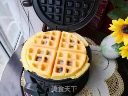 Make Bean-salve waffles step 4