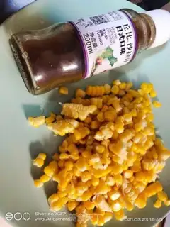 Make Corn egg salad step 3