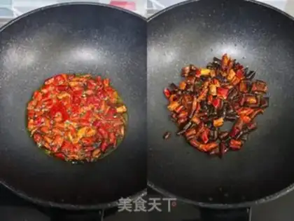 Make ♪ And the red oil spring ♪ step 1
