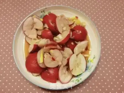 Make A cherries carrot step 3