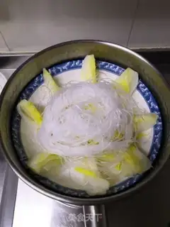 Make Garlic fans steaming doll food step 3