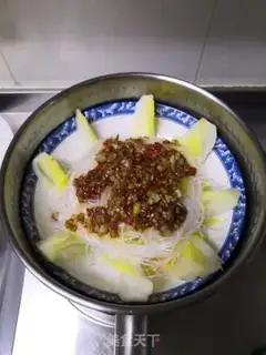 Make Garlic fans steaming doll food step 9