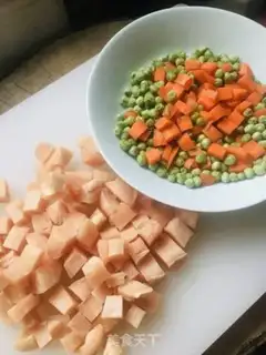 Make Blue bean carrot fried chicken step 0