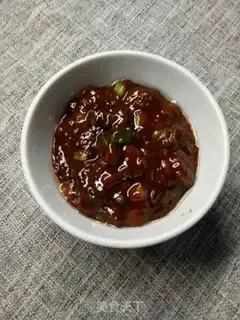 Make Onion fried bean sauce step 4