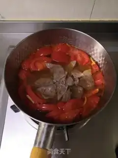 Make Pork liver spinach tomato soup step 16