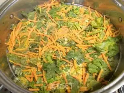 Make Celery leaves and carrots step 10