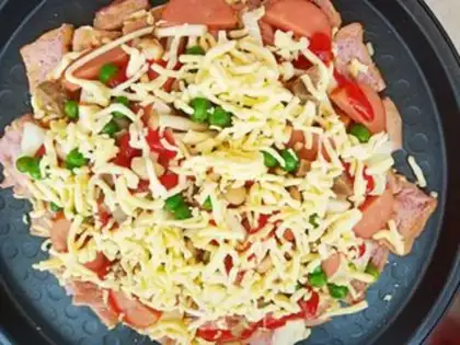 Make Homemade simple pizza step 13