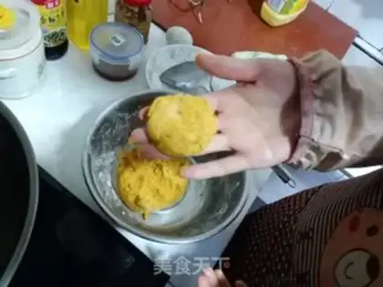 Make The sweet potato rice step 4