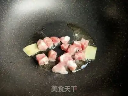 Make Onion mushroom fried meat step 7