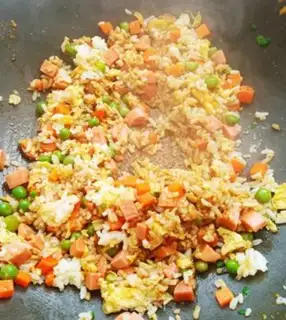 Make Pineapple egg fried rice step 12