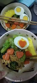 Make Birthday noodles step 4