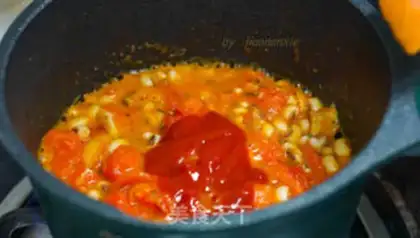 Make Tomato makes beans step 5