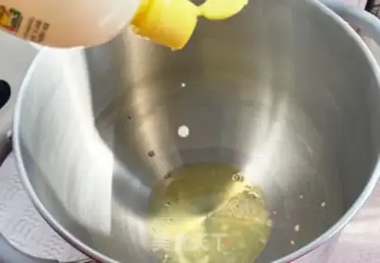 Make Black sesame cream waffles step 2