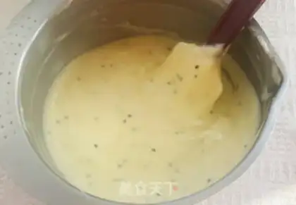 Make Black sesame cream waffles step 12
