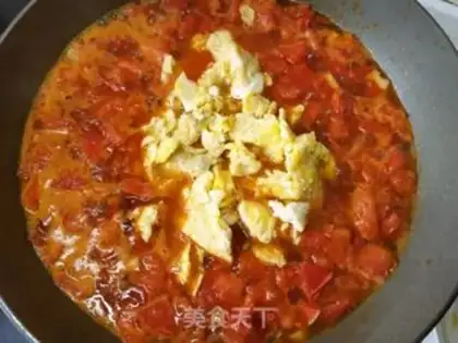 Make Tomato eggs for wheat noodles step 11