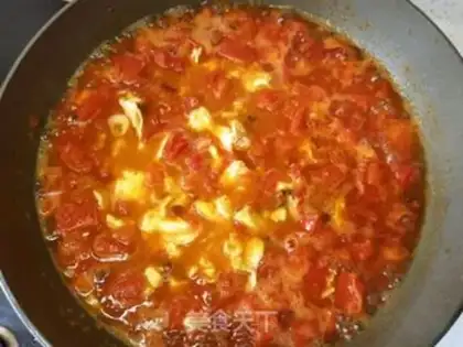 Make Tomato eggs for wheat noodles step 12