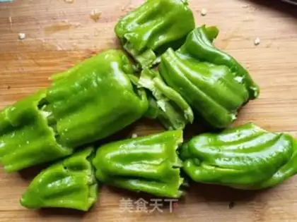 Make Garlic peppers step 2