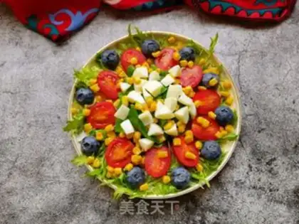 Make Blueberry egg salad, Dutch step 10