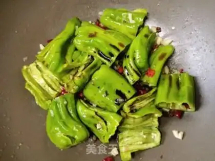 Make Garlic peppers step 8