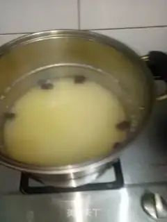 Make Red-tree corn congee step 2